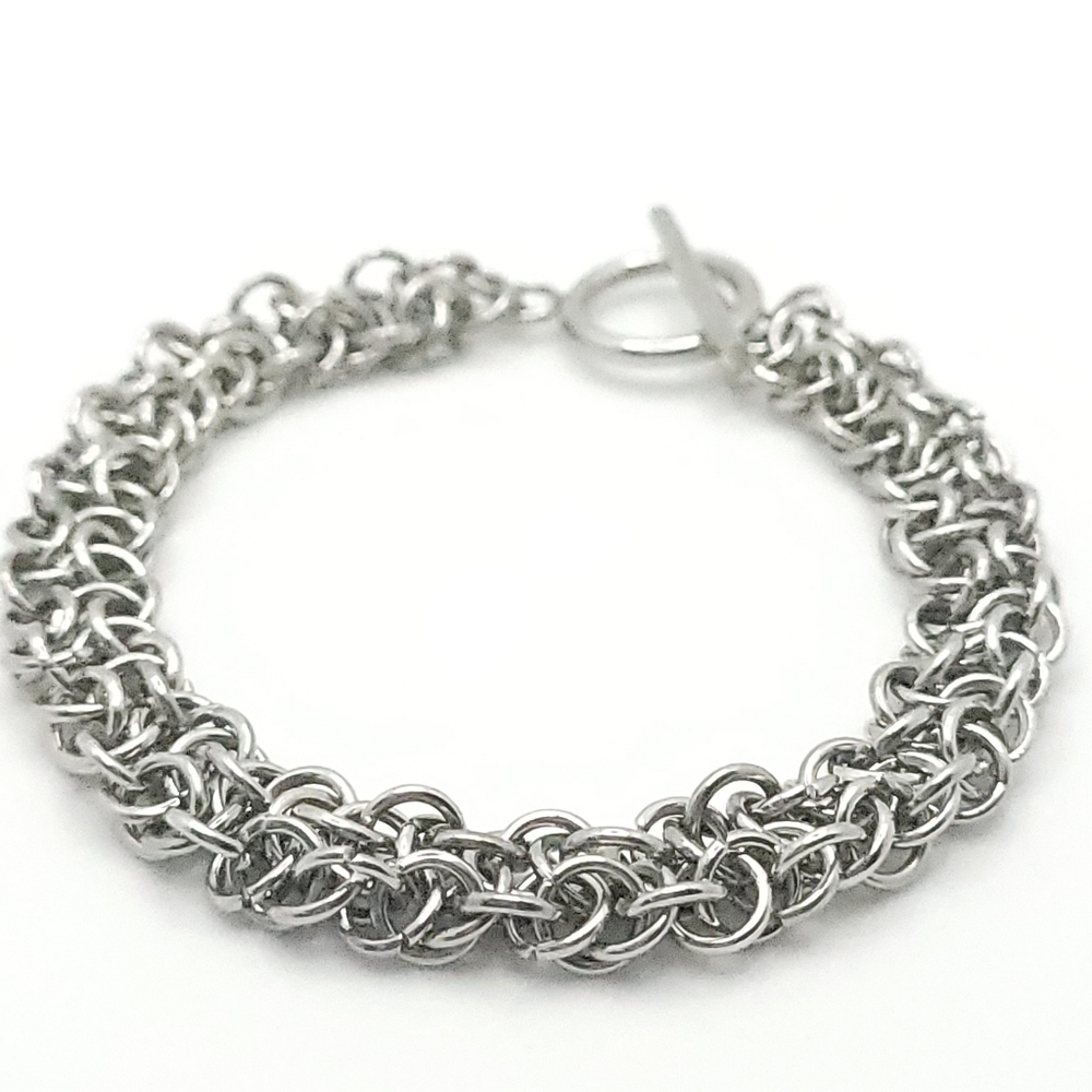 Vipera Berus Stainless Steel Chainmail Bracelet
